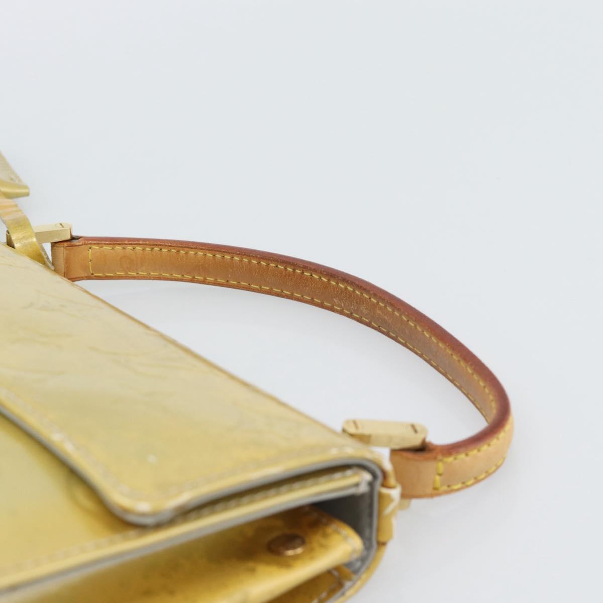 LOUIS VUITTON Monogram Vernis Spring street Hand Bag Gris M91029 LV Auth 190661