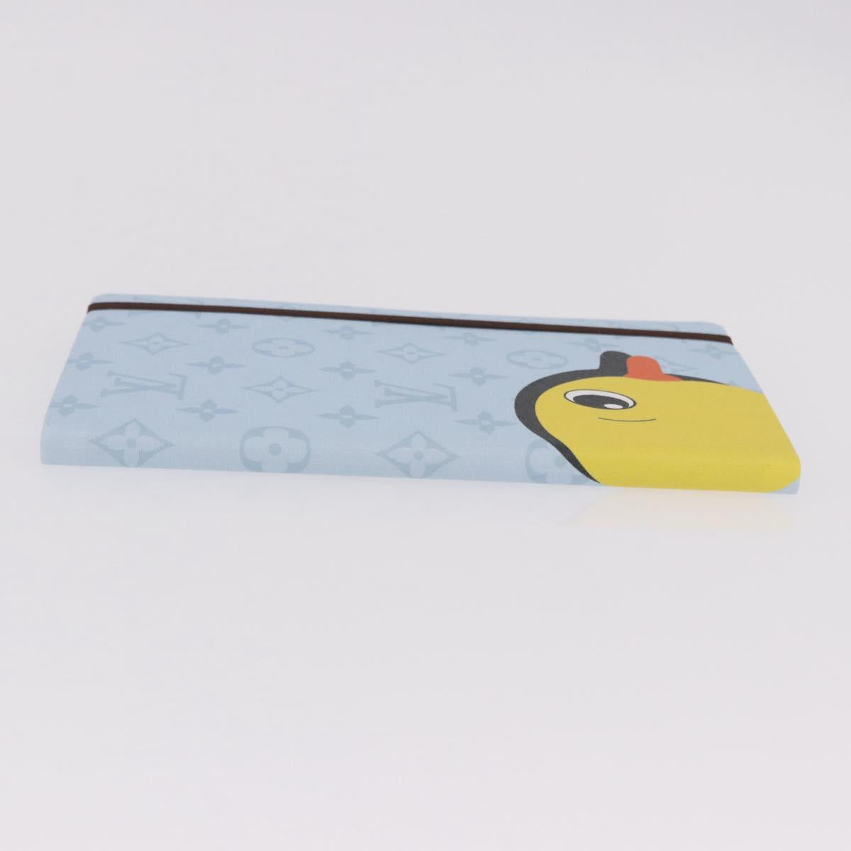 LOUIS VUITTON Notebook MM Jane Note Cover Light Blue GI1119 LV Auth 190665M