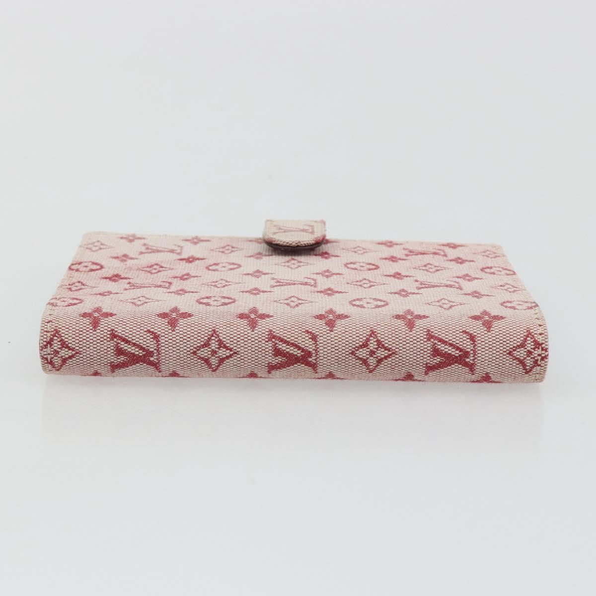 LOUIS VUITTON Monogram Mini Agenda PM Planner Cover Red R20912 LV Auth 190666