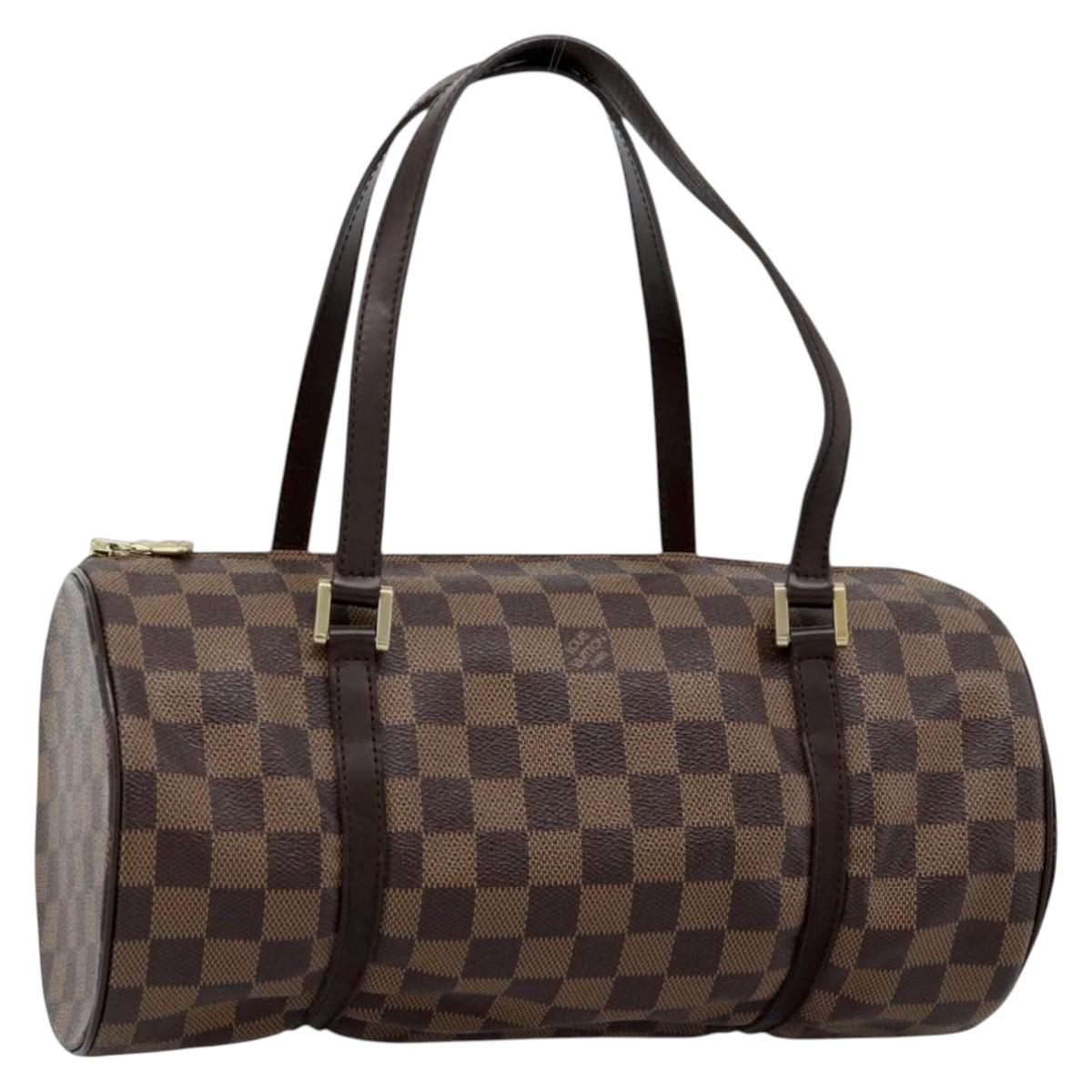 LOUIS VUITTON Damier Ebene Papillon 30 Hand Bag N51303 LV Auth 190670