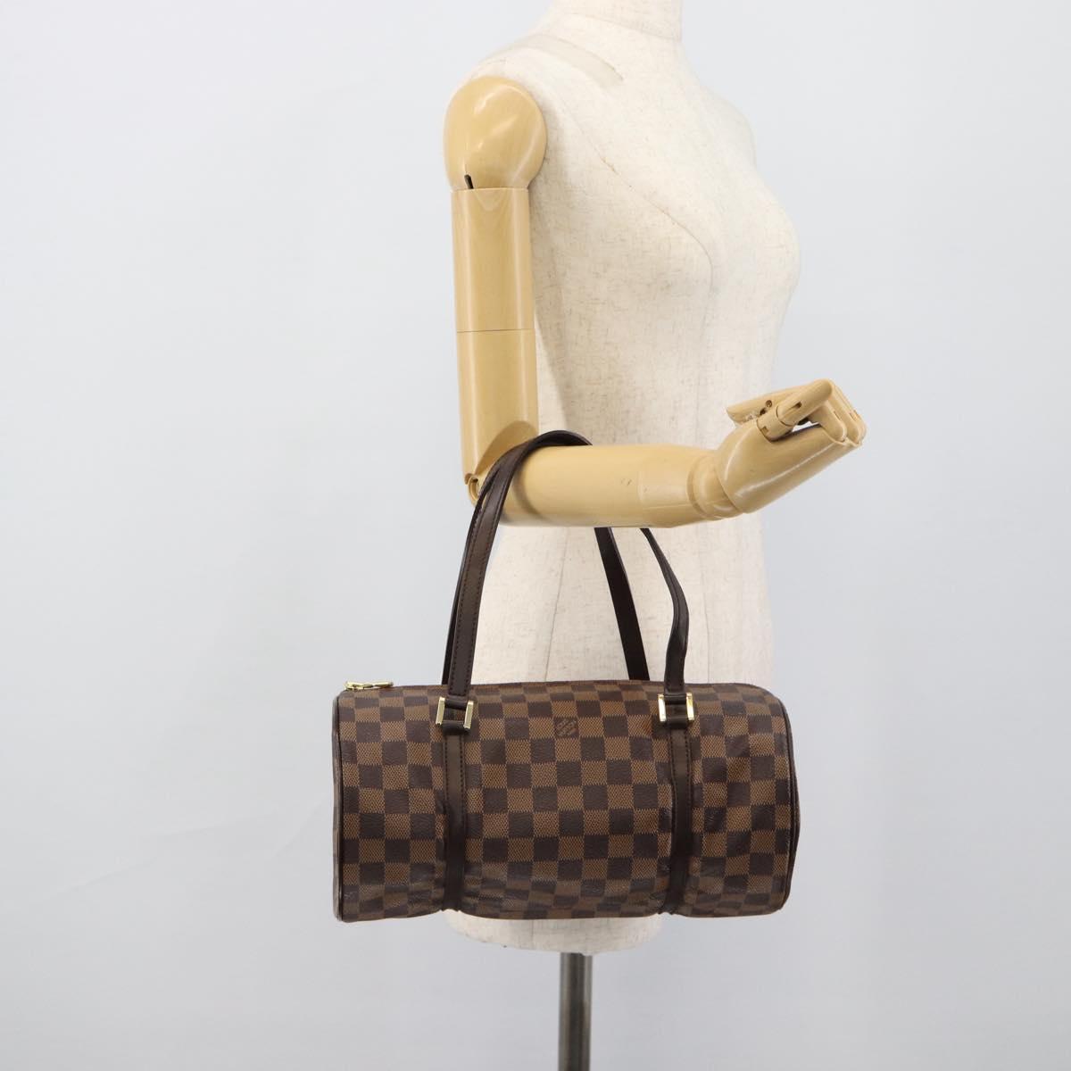 LOUIS VUITTON Damier Ebene Papillon 30 Hand Bag N51303 LV Auth 190670
