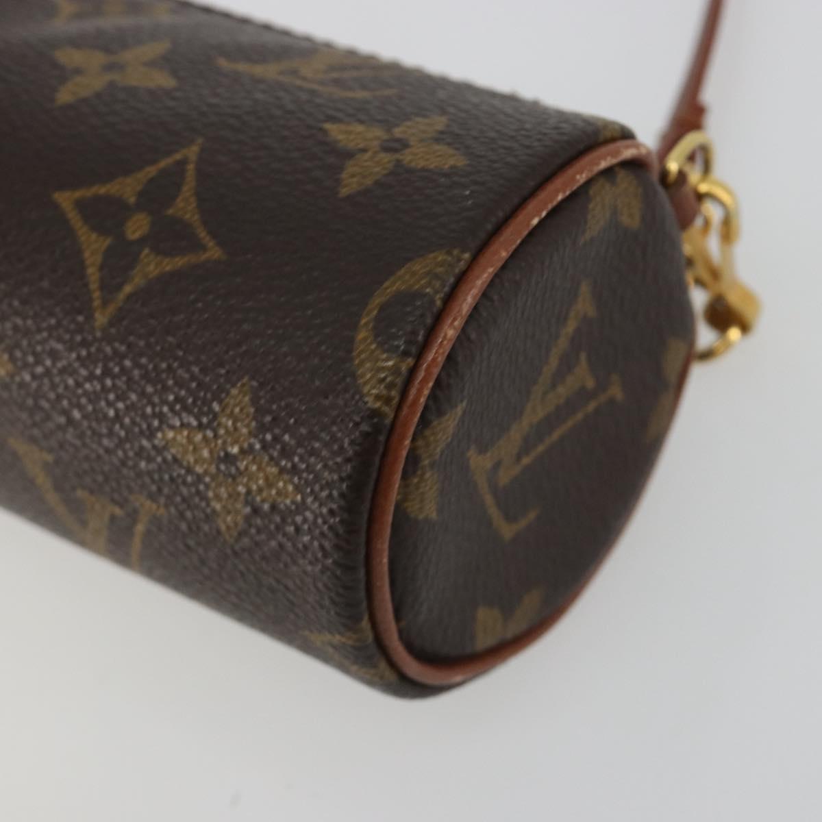LOUIS VUITTON Monogram Papillon Pouch LV Auth 190671