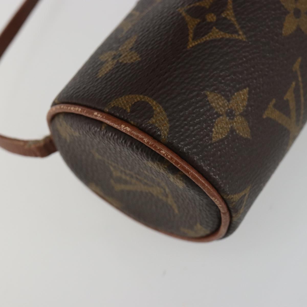 LOUIS VUITTON Monogram Papillon Pouch LV Auth 190671