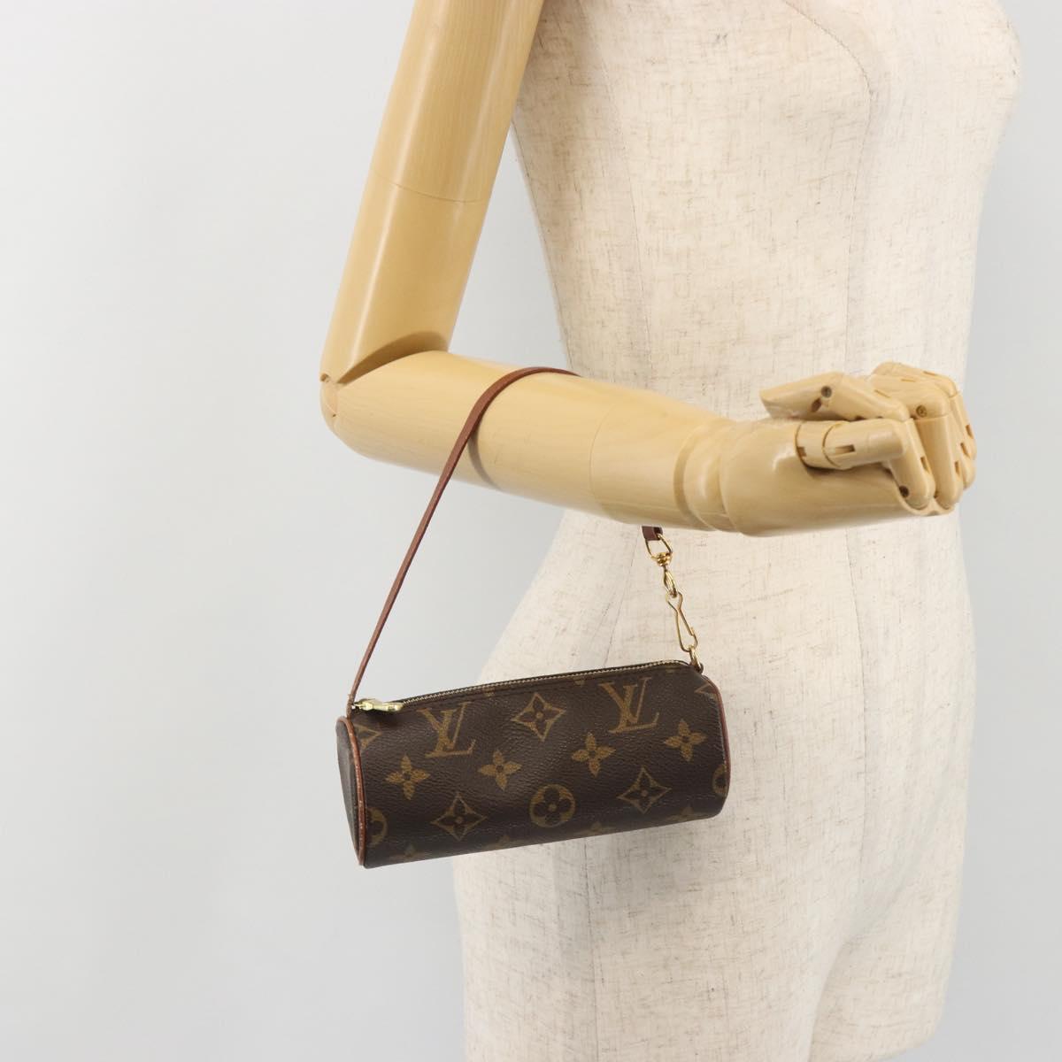 LOUIS VUITTON Monogram Papillon Pouch LV Auth 190671