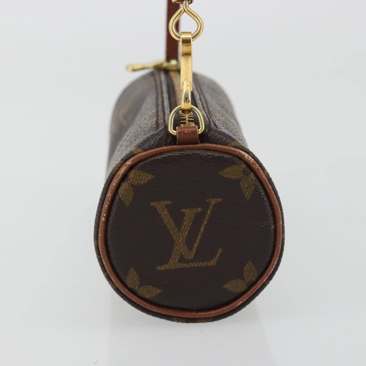 LOUIS VUITTON Monogram Papillon Pouch LV Auth 190671