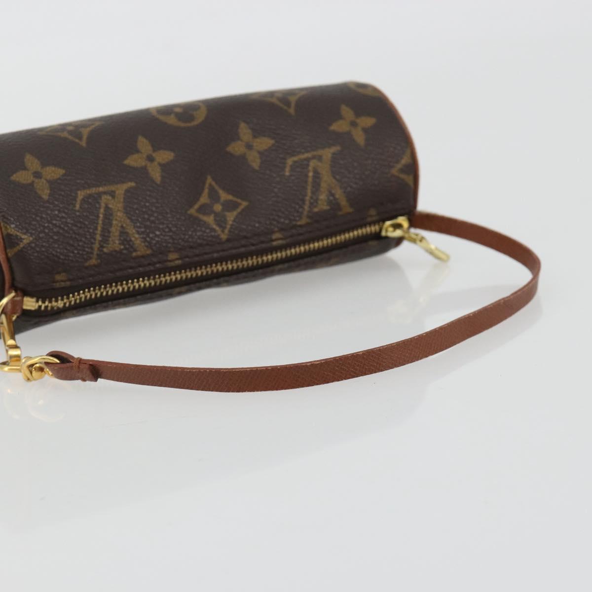 LOUIS VUITTON Monogram Papillon Pouch LV Auth 190671