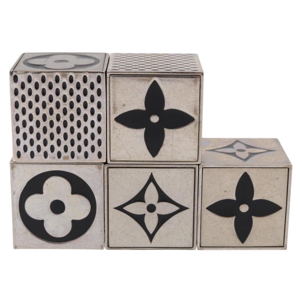 LOUIS VUITTON LV Cube Game metal Silver M99454 LV Auth 190676