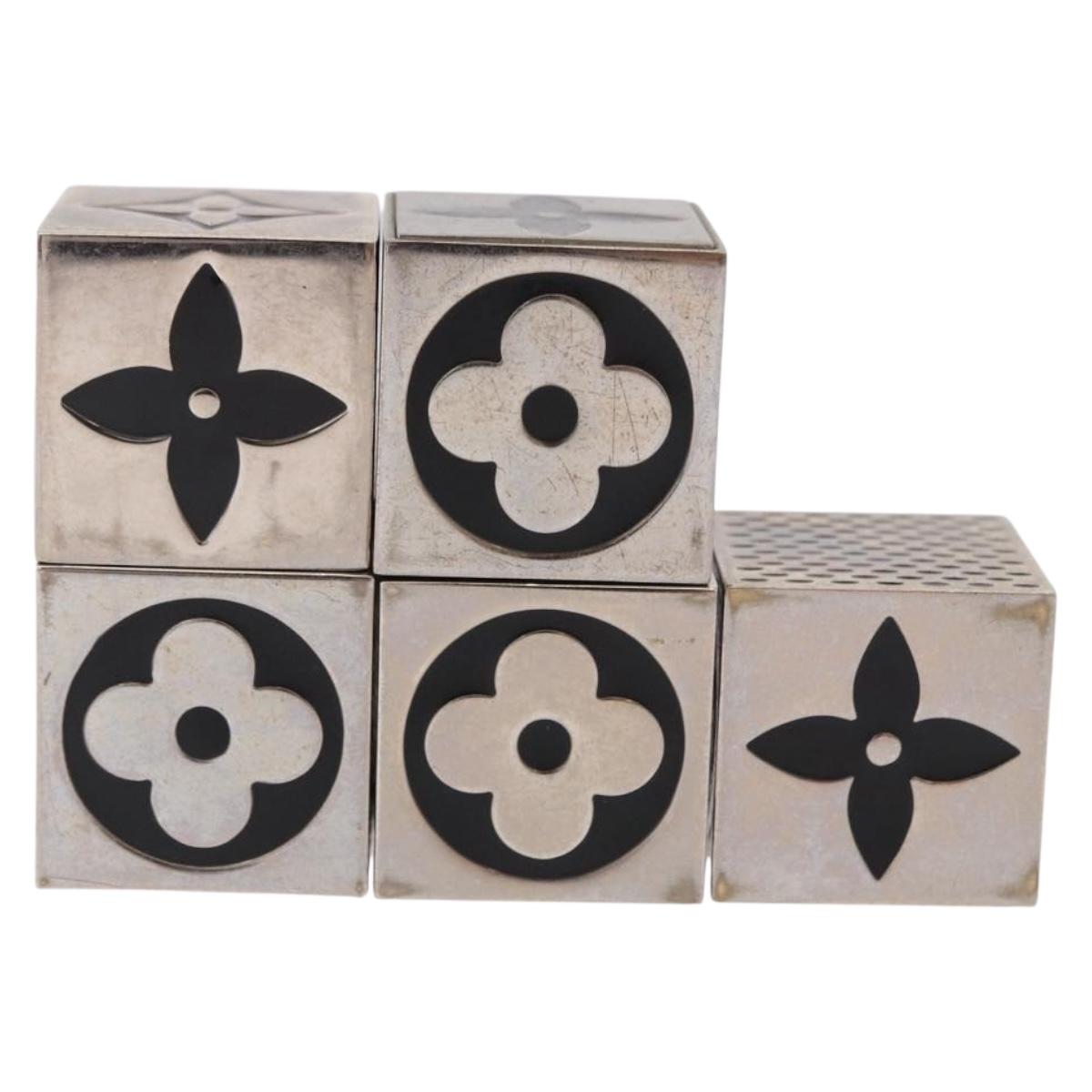 LOUIS VUITTON LV Cube Game metal Silver M99454 LV Auth 190676