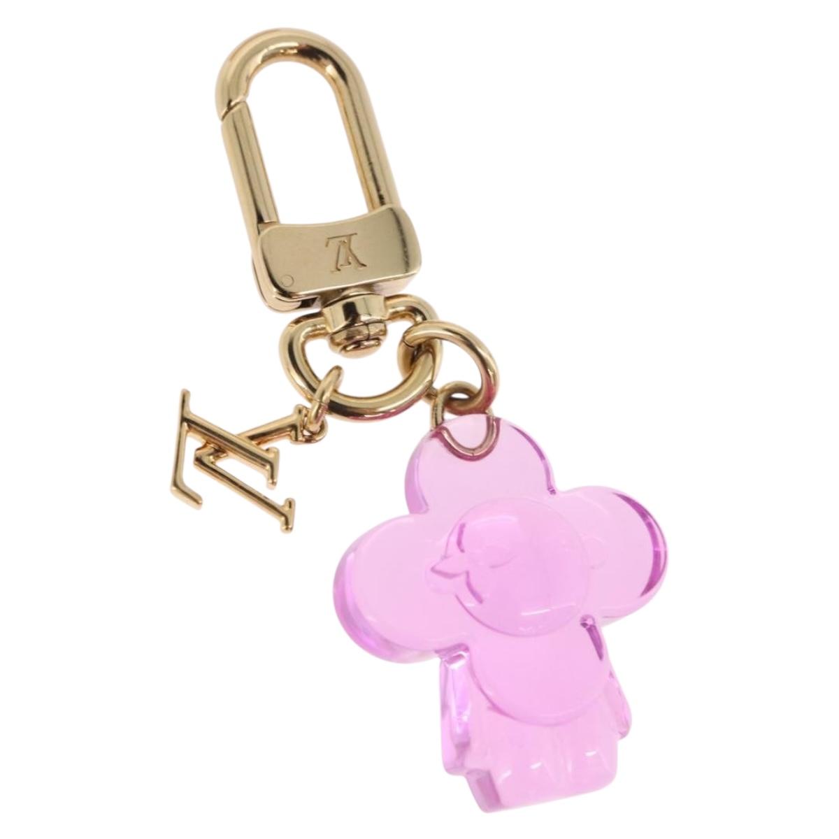 LOUIS VUITTON Bag Charm Vivienne Gummy Mini metal Rose M03652 LV Auth 190677M