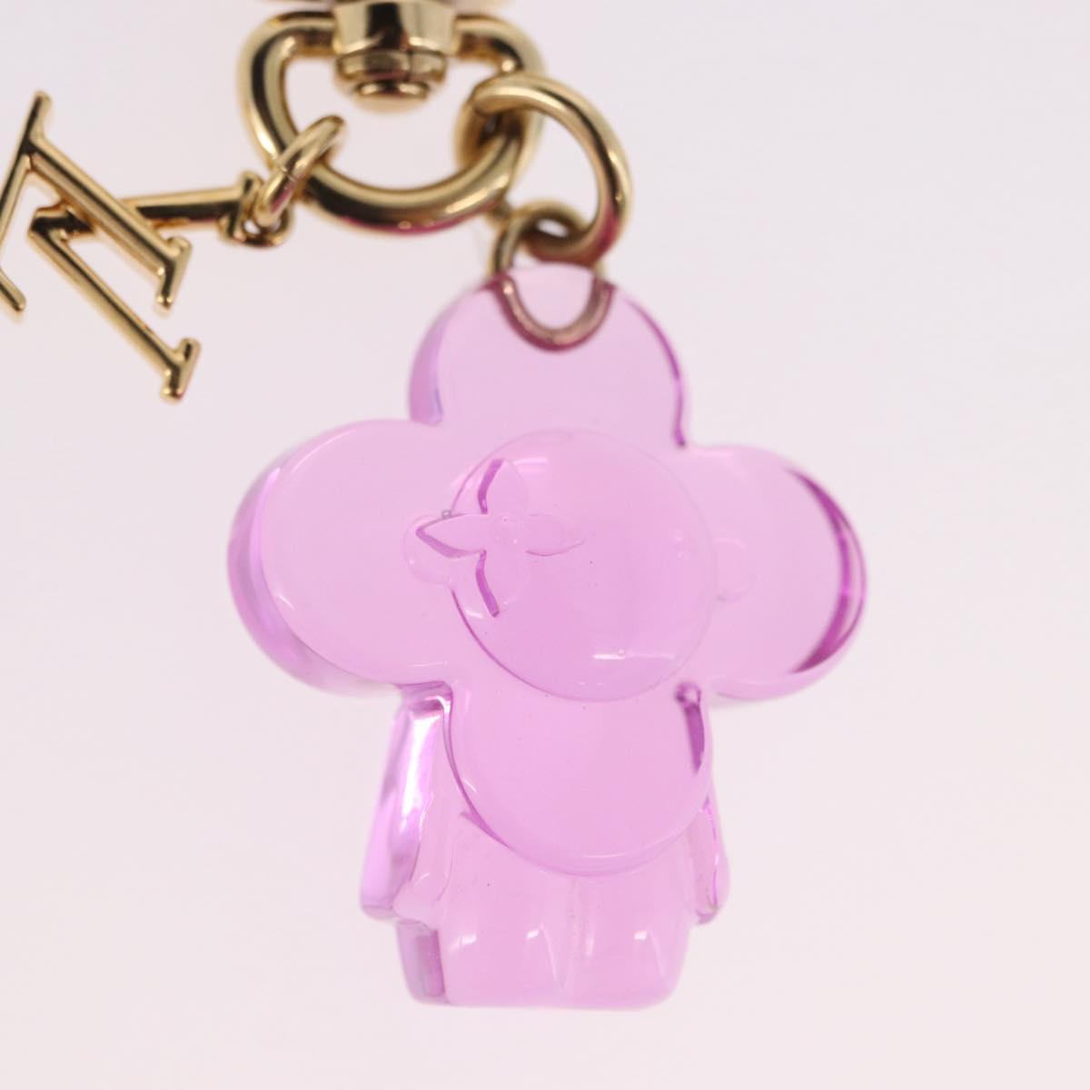 LOUIS VUITTON Bag Charm Vivienne Gummy Mini metal Rose M03652 LV Auth 190677M