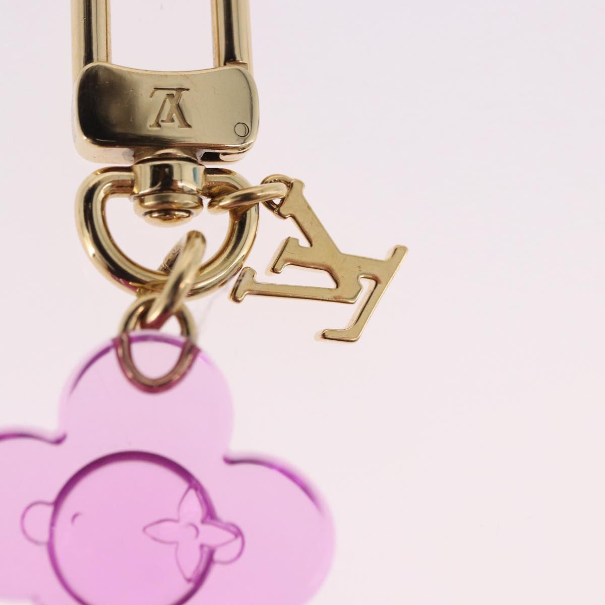 LOUIS VUITTON Bag Charm Vivienne Gummy Mini metal Rose M03652 LV Auth 190677M