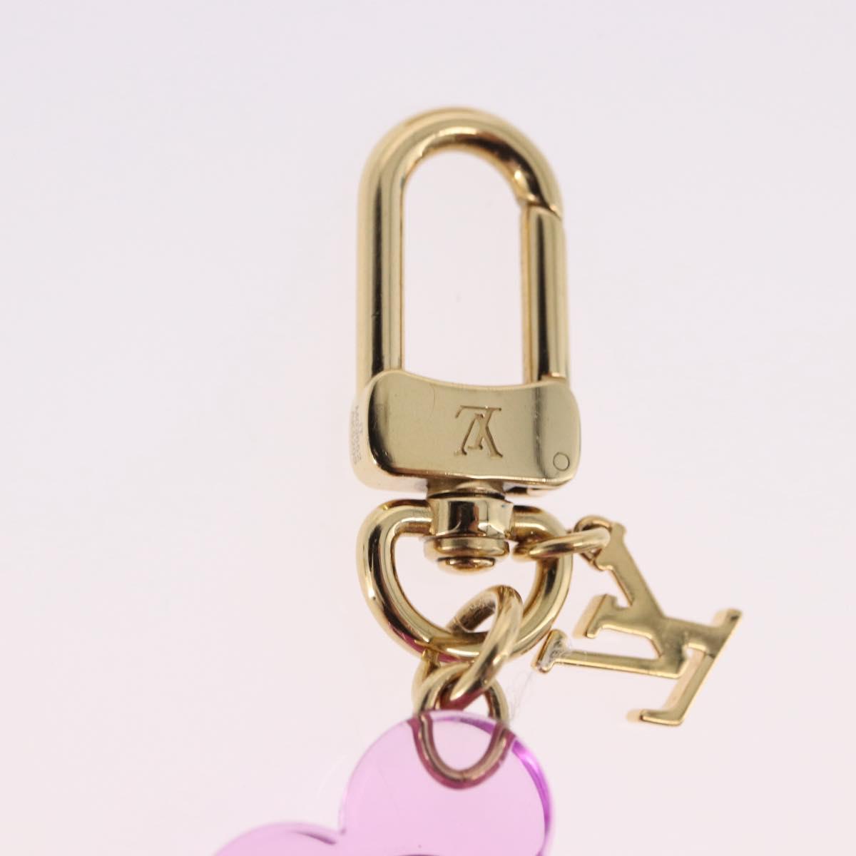 LOUIS VUITTON Bag Charm Vivienne Gummy Mini metal Rose M03652 LV Auth 190677M