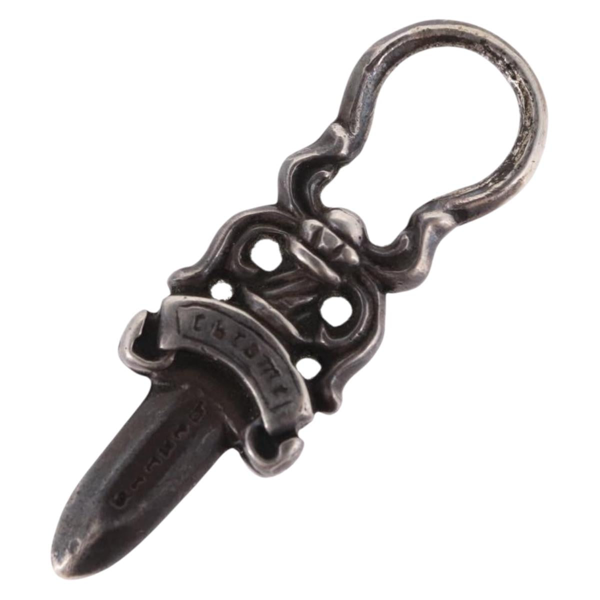 Chrome Hearts Dagger Charm Pendant Top Ag925 Silver Auth 190678M