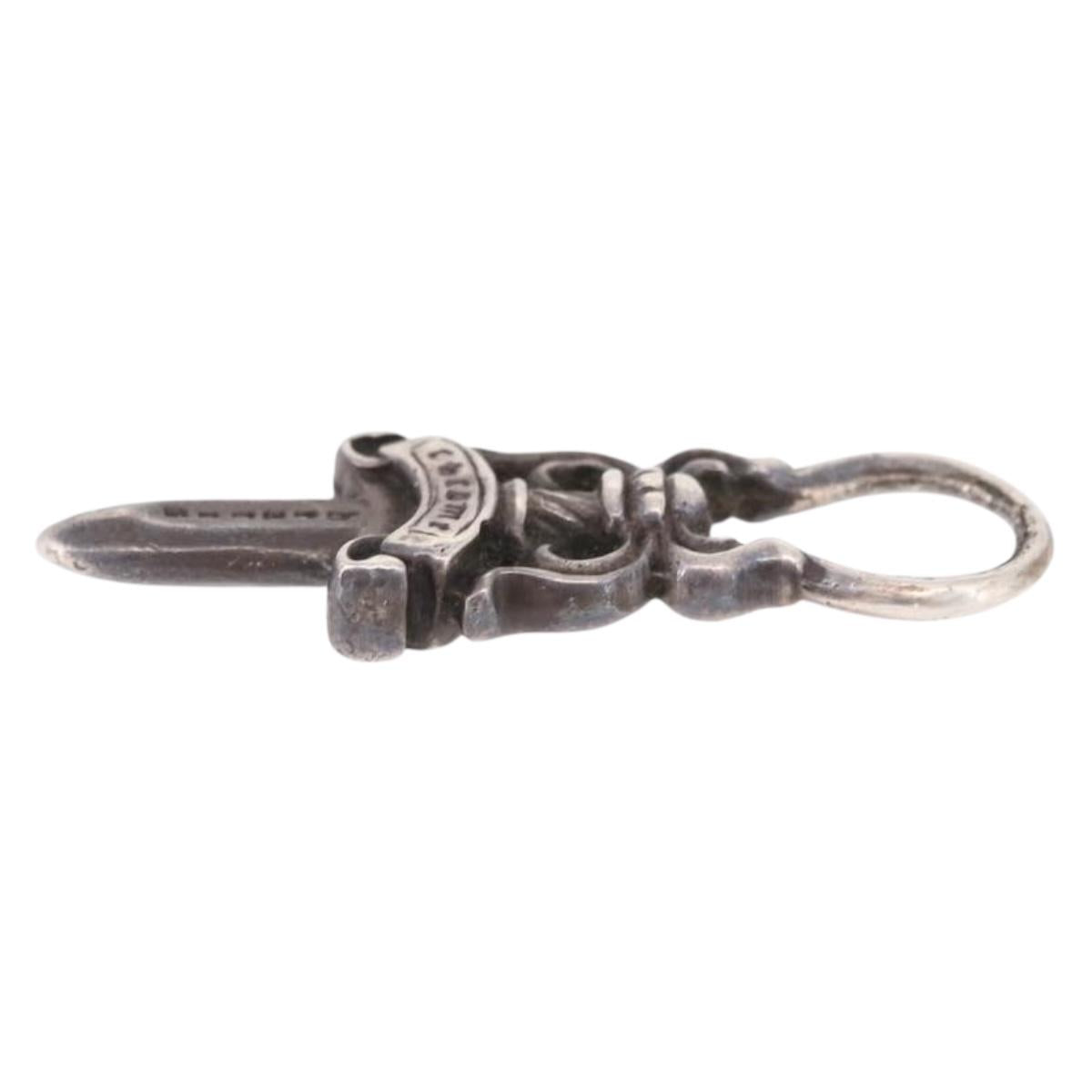 Chrome Hearts Dagger Charm Pendant Top Ag925 Silver Auth 190678M