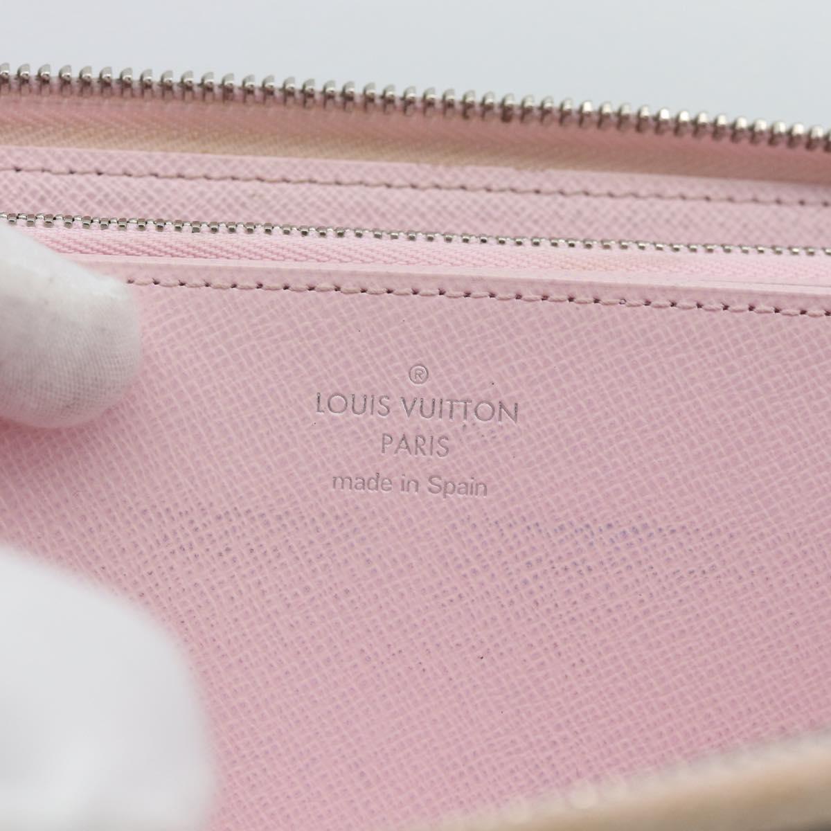 LOUIS VUITTON Monogram Escal Zippy Wallet Long Wallet Pink M69110 LV Auth 190680
