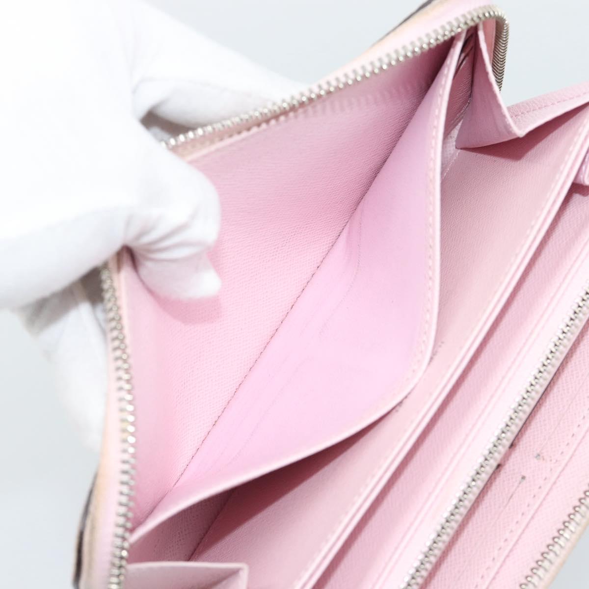 LOUIS VUITTON Monogram Escal Zippy Wallet Long Wallet Pink M69110 LV Auth 190680