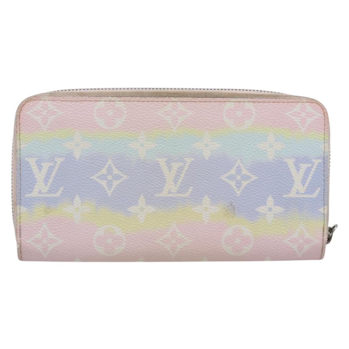 LOUIS VUITTON Monogram Escal Zippy Wallet Long Wallet Pink M69110 LV Auth 190680
