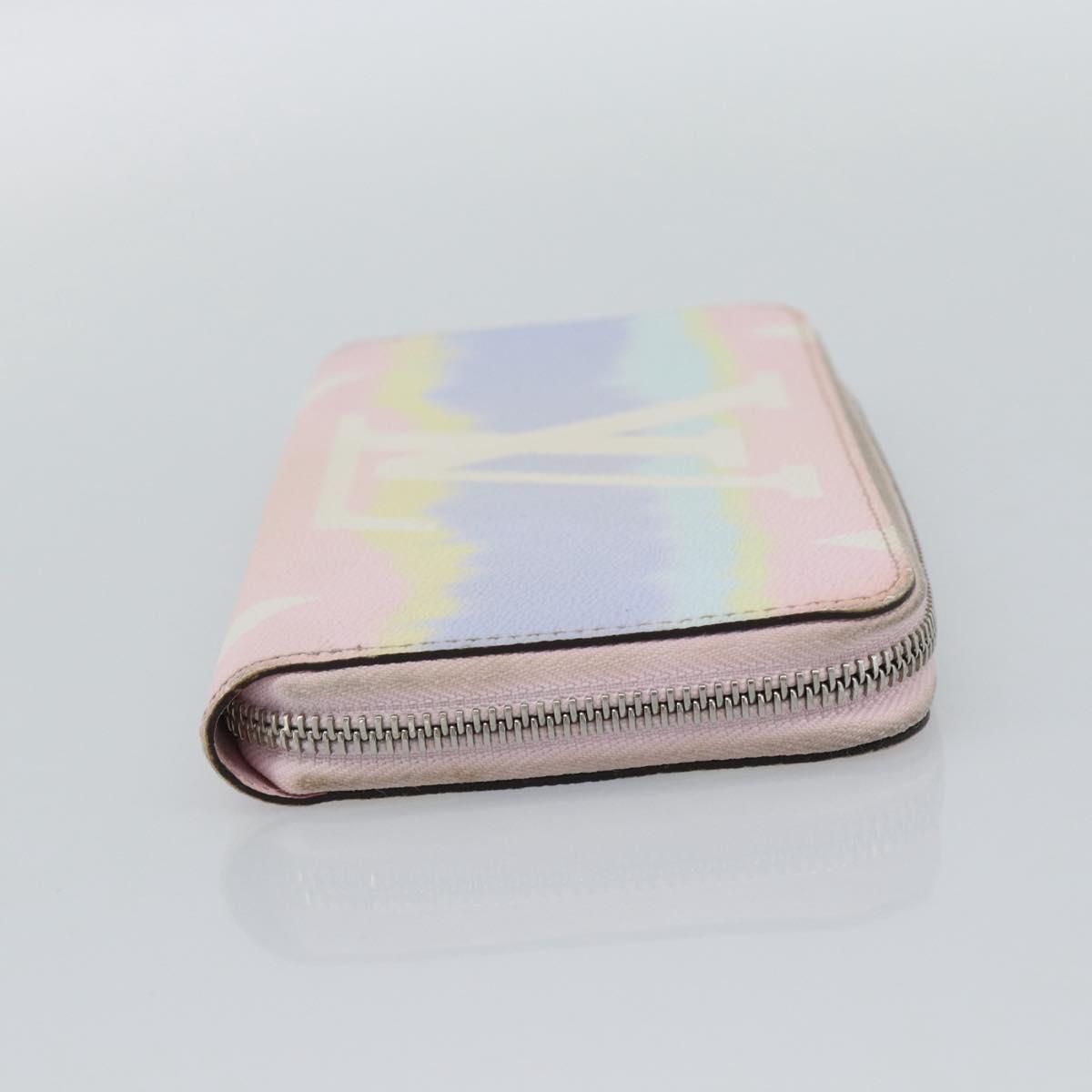 LOUIS VUITTON Monogram Escal Zippy Wallet Long Wallet Pink M69110 LV Auth 190680