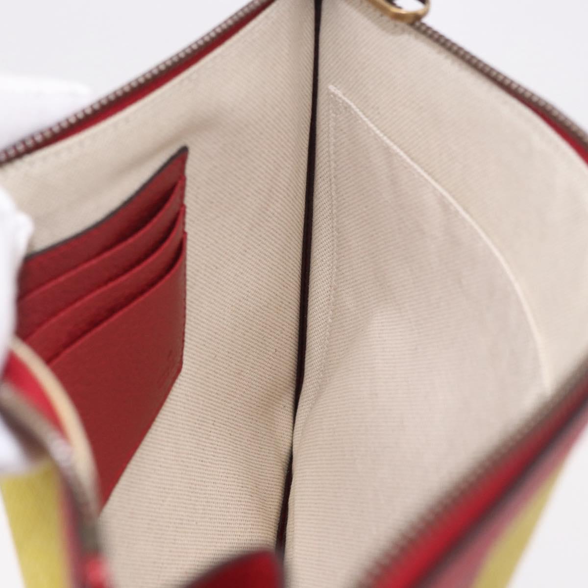 GUCCI Baiadera Clutch Bag Canvas Multicolor Gold 625602 Auth 190681A