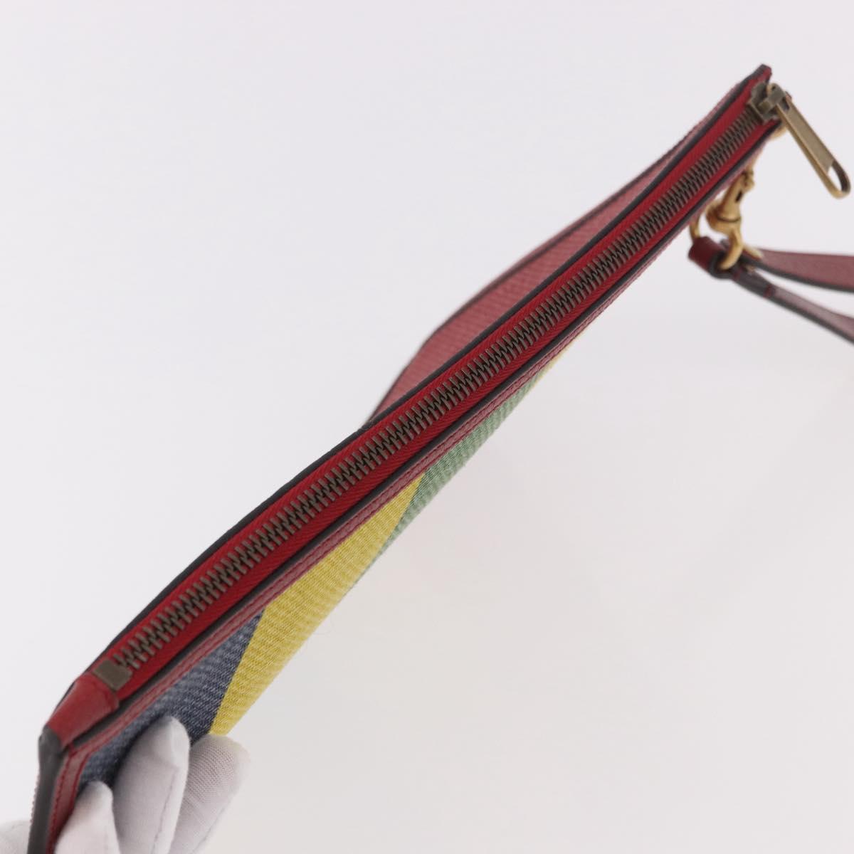 GUCCI Baiadera Clutch Bag Canvas Multicolor Gold 625602 Auth 190681A