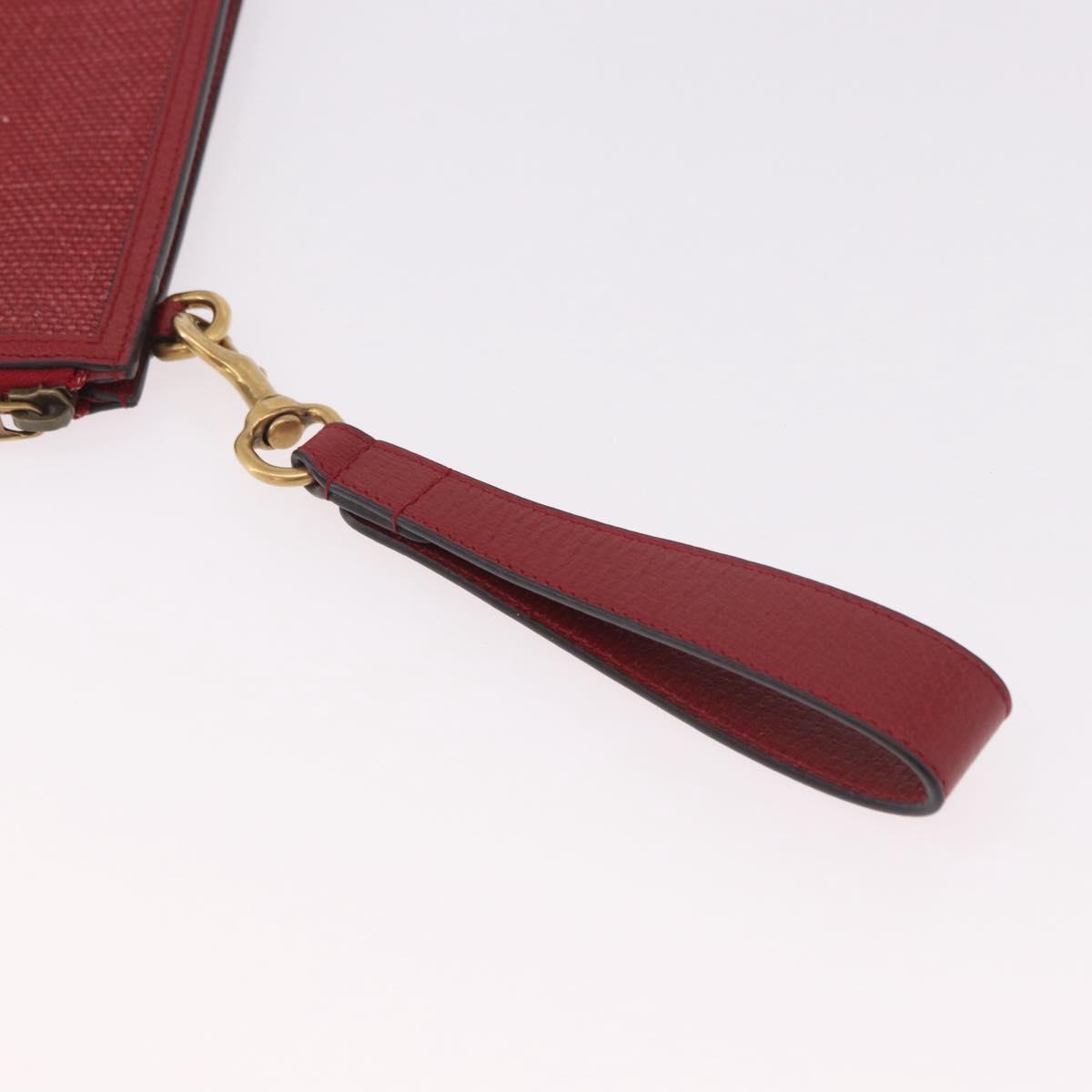 GUCCI Baiadera Clutch Bag Canvas Multicolor Gold 625602 Auth 190681A