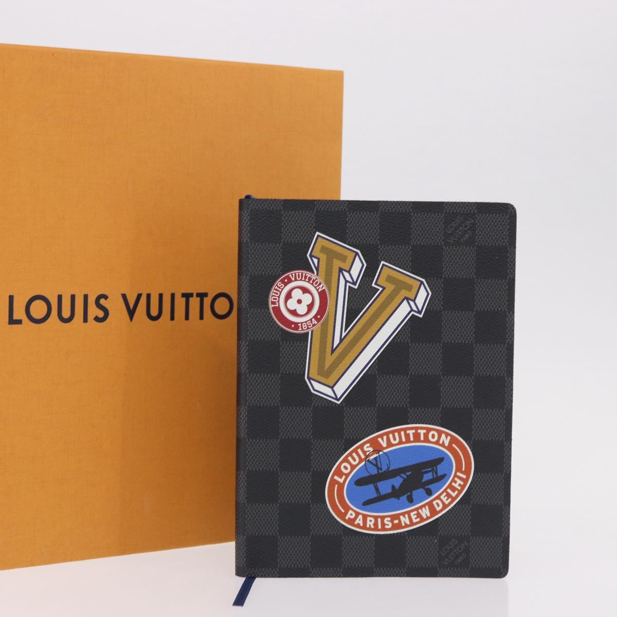 LOUIS VUITTON Damier Graphite Kai Eclamance Note GI0248 LV Auth 190684M