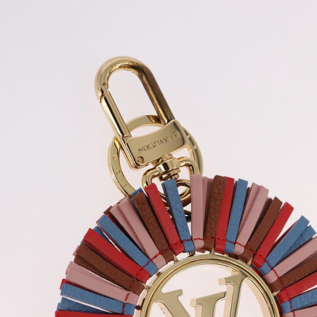 LOUIS VUITTON Porte Cles Fringe Key Holder metal Gold M68463 LV Auth 190687M
