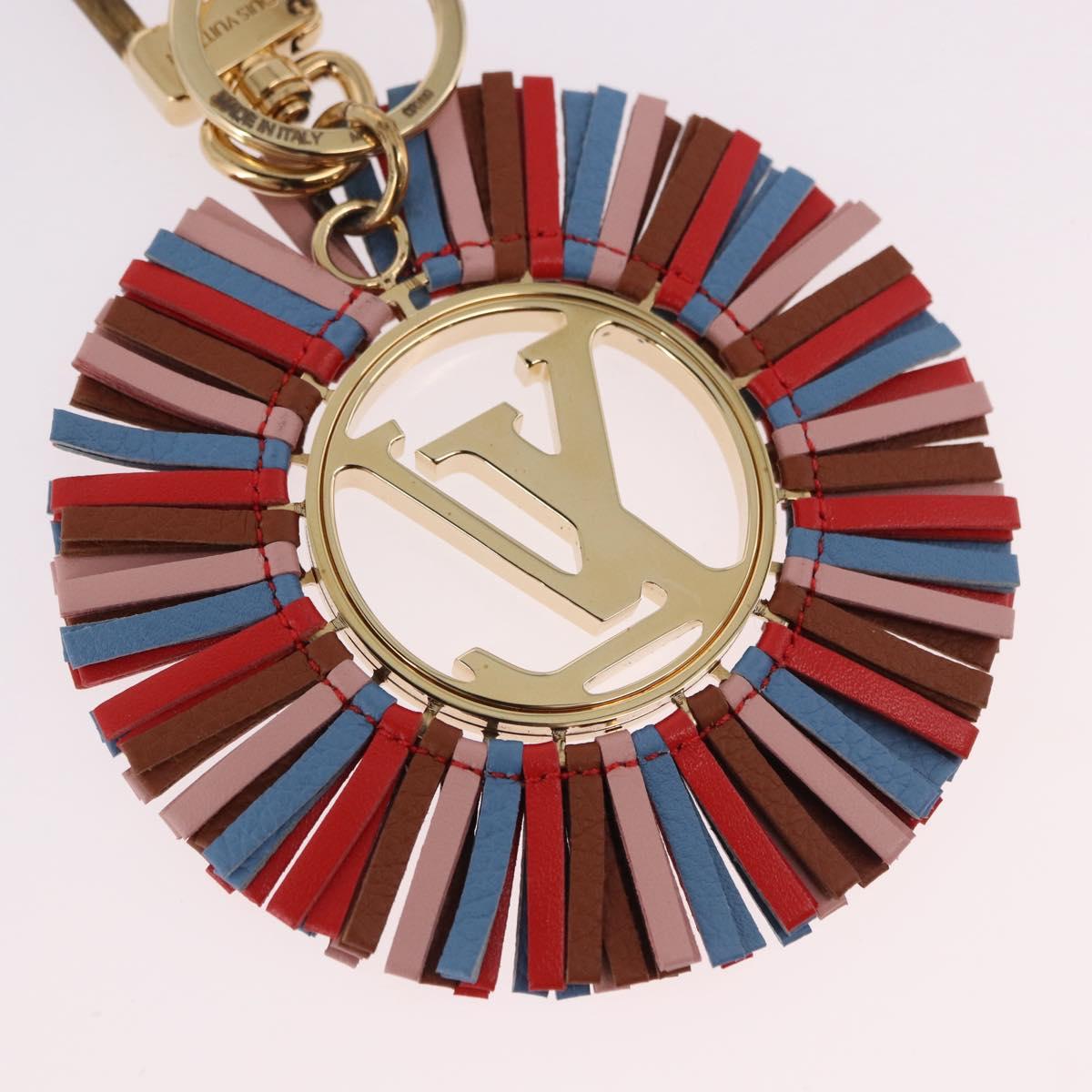 LOUIS VUITTON Porte Cles Fringe Key Holder metal Gold M68463 LV Auth 190687M