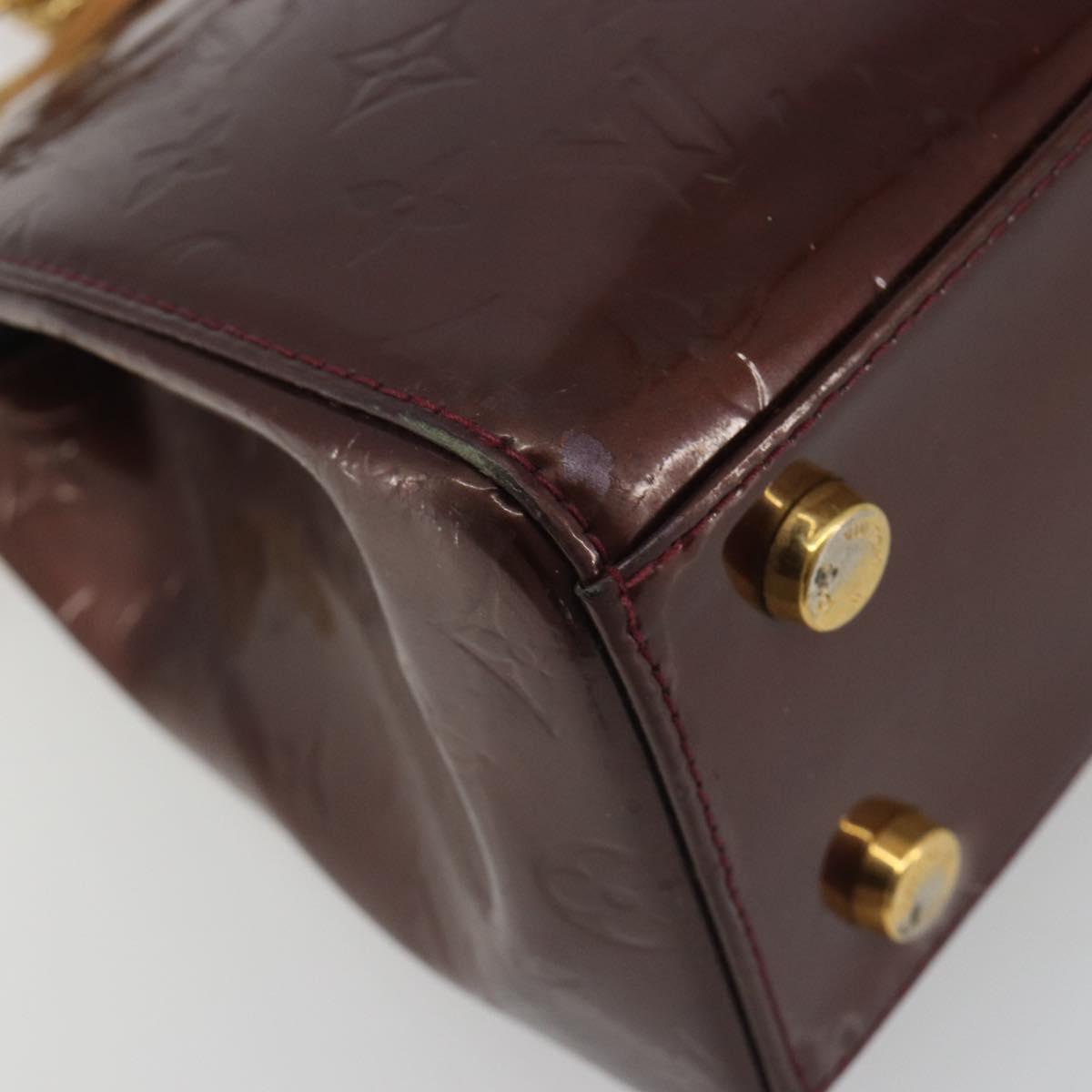 LOUIS VUITTON Monogram Vernis Blair MM Bag 2way Rouge Favist M91690 Auth 190705