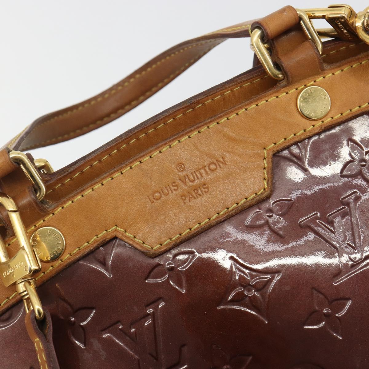 LOUIS VUITTON Monogram Vernis Blair MM Bag 2way Rouge Favist M91690 Auth 190705