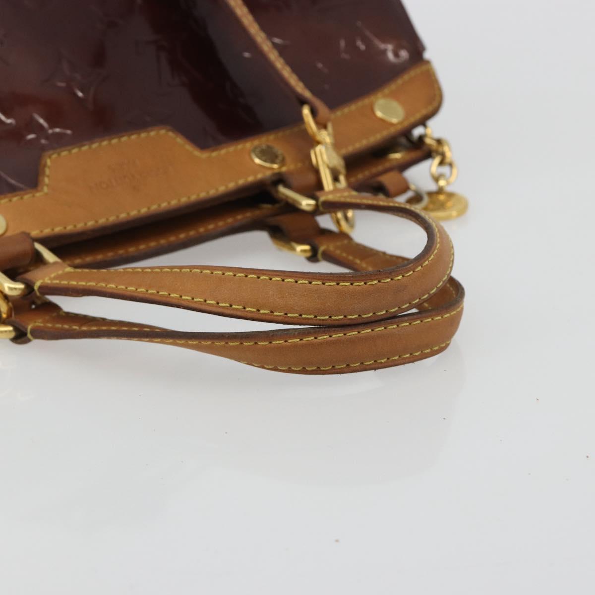 LOUIS VUITTON Monogram Vernis Blair MM Bag 2way Rouge Favist M91690 Auth 190705