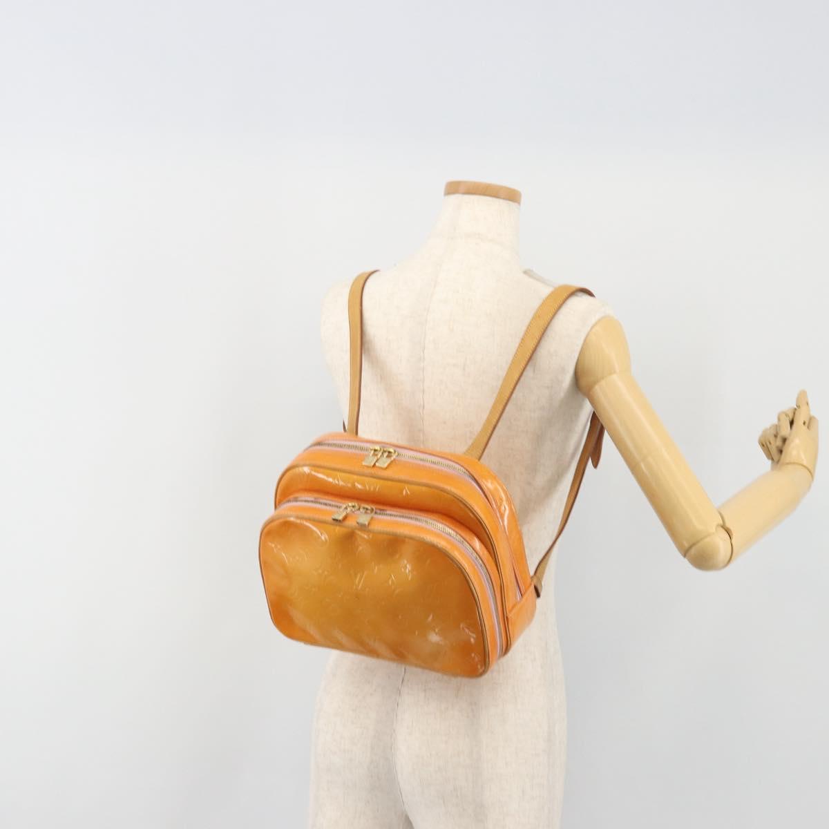 LOUIS VUITTON Monogram Vernis Marley Backpack Pink M91039 LV Auth 190706