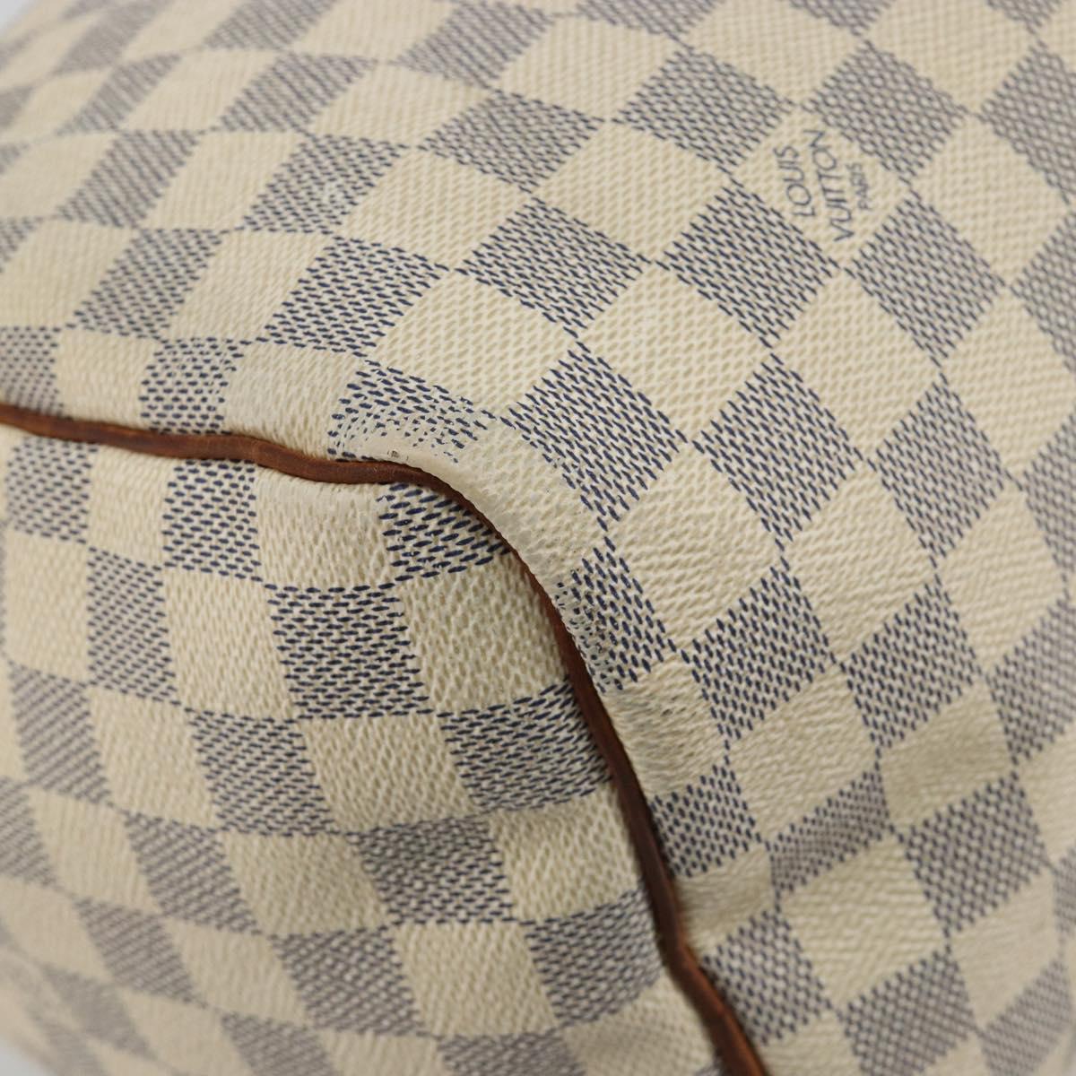 LOUIS VUITTON Damier Azur Speedy 30 Hand Bag N41533 LV Auth 190710