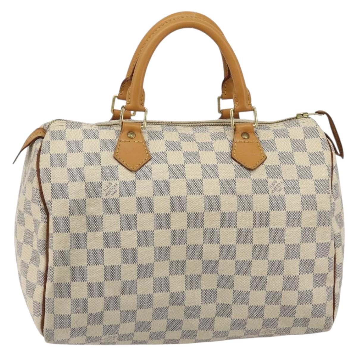 LOUIS VUITTON Damier Azur Speedy 30 Hand Bag N41533 LV Auth 190710
