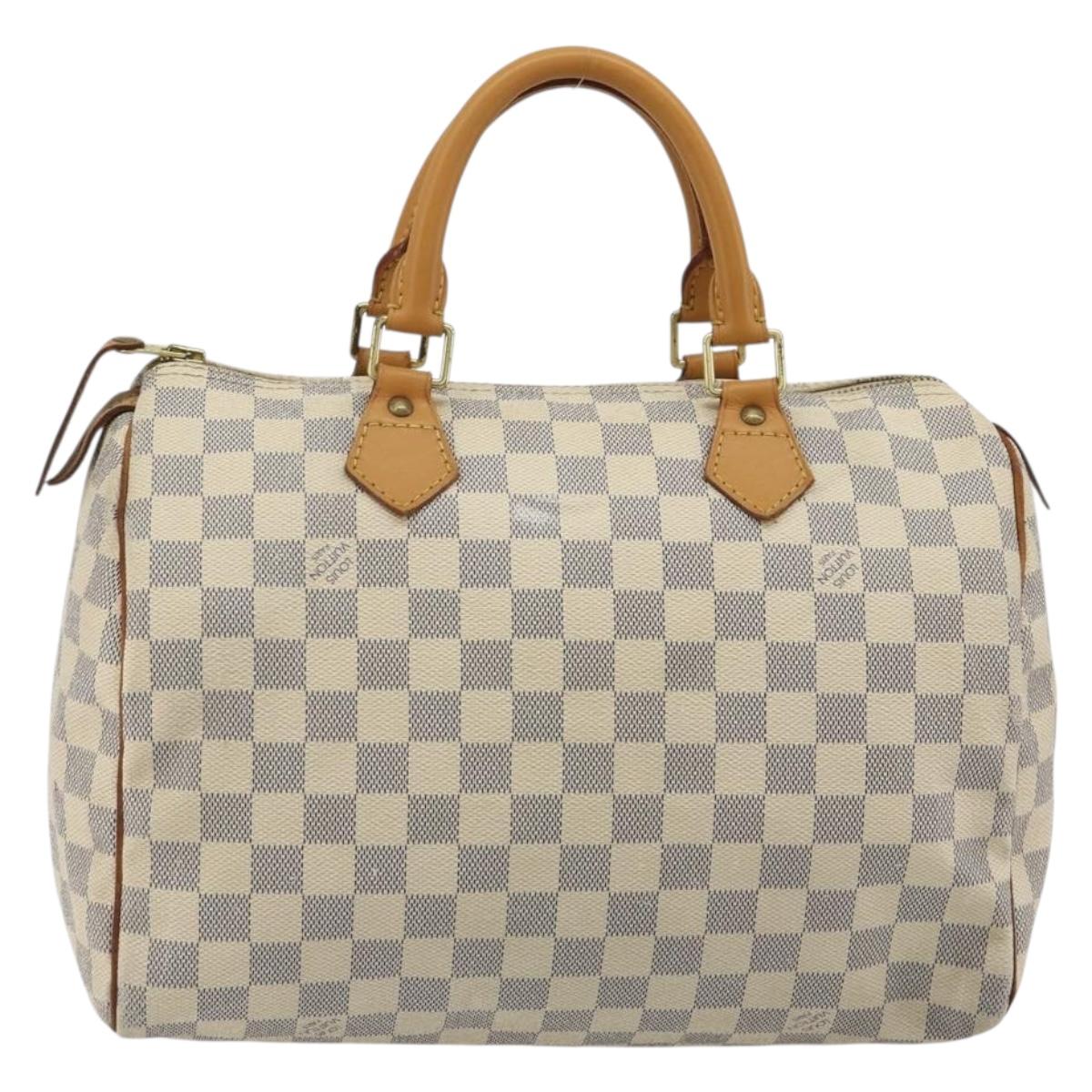 LOUIS VUITTON Damier Azur Speedy 30 Hand Bag N41533 LV Auth 190710