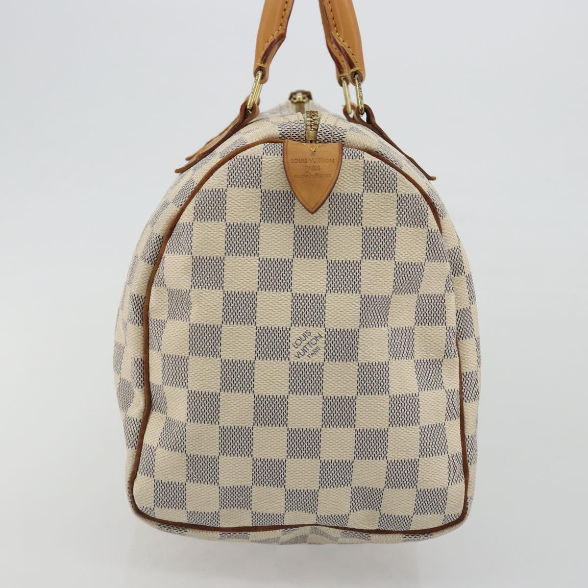 LOUIS VUITTON Damier Azur Speedy 30 Hand Bag N41533 LV Auth 190710
