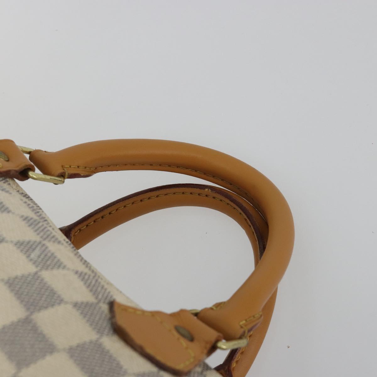 LOUIS VUITTON Damier Azur Speedy 30 Hand Bag N41533 LV Auth 190710