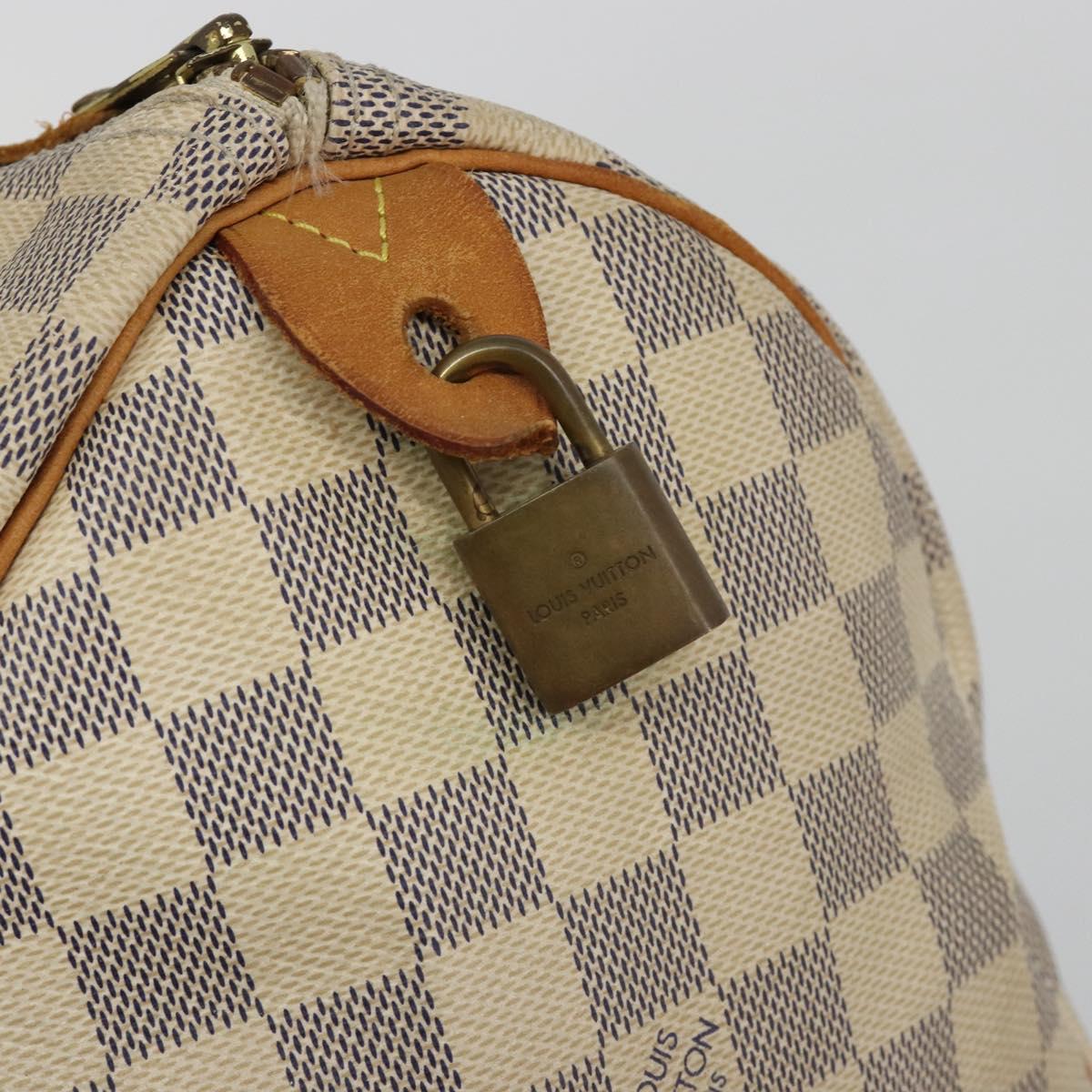 LOUIS VUITTON Damier Azur Speedy 30 Hand Bag N41533 LV Auth 190711A