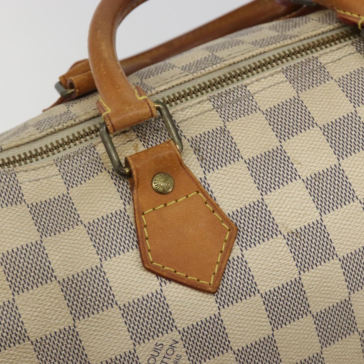 LOUIS VUITTON Damier Azur Speedy 30 Hand Bag N41533 LV Auth 190711A