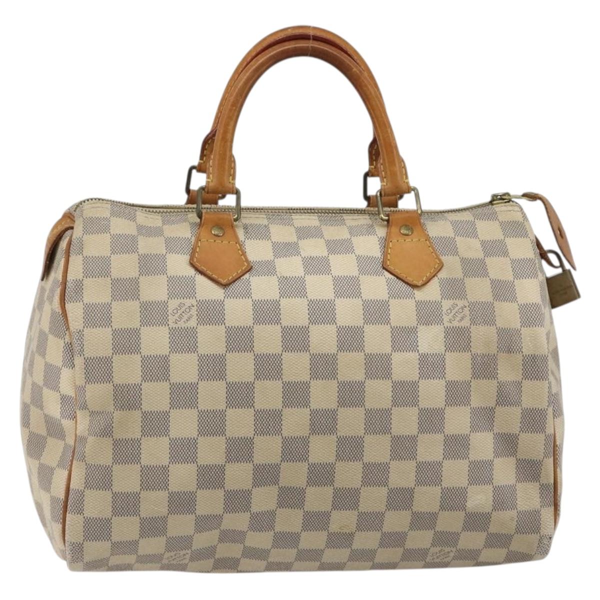 LOUIS VUITTON Damier Azur Speedy 30 Hand Bag N41533 LV Auth 190711A