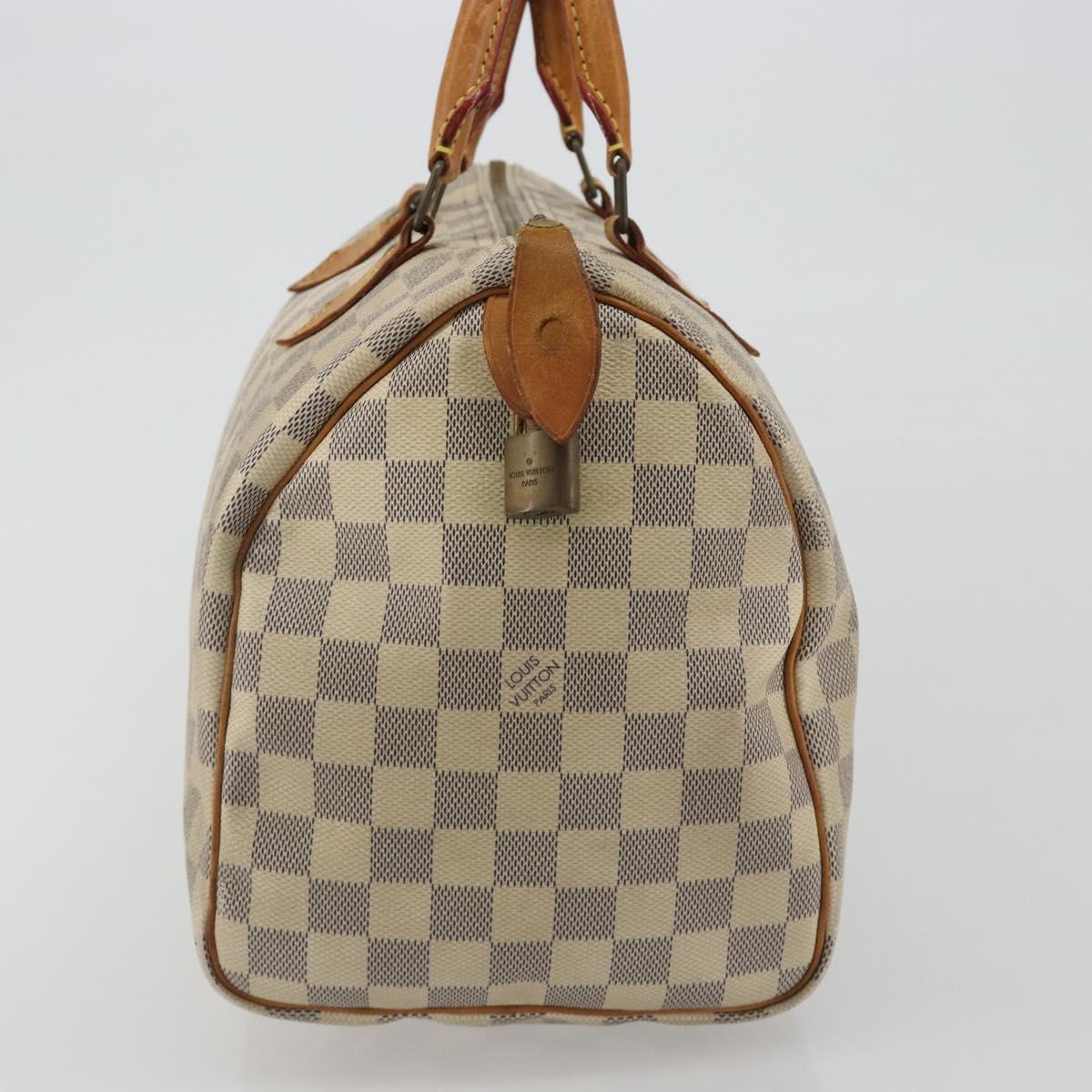 LOUIS VUITTON Damier Azur Speedy 30 Hand Bag N41533 LV Auth 190711A