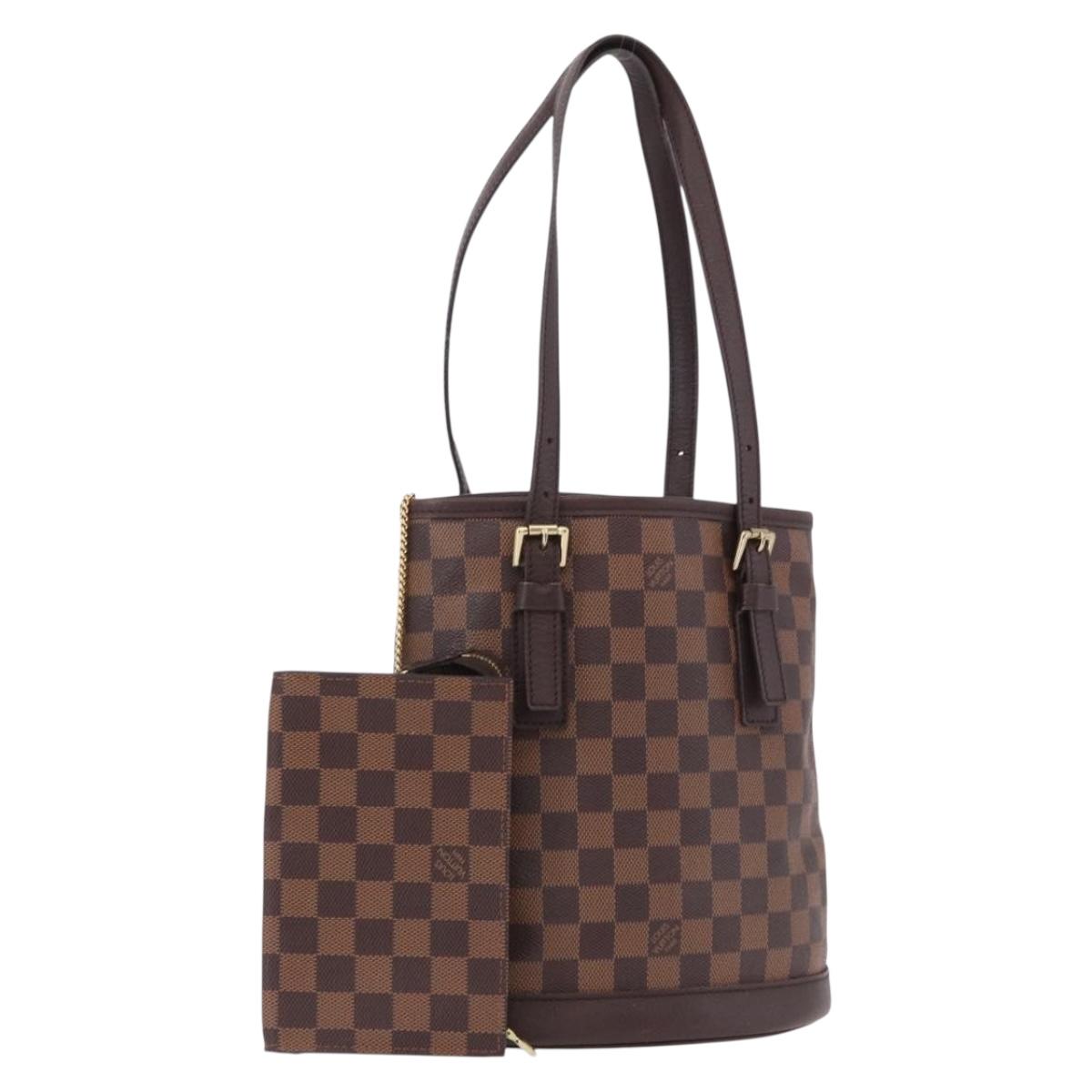 LOUIS VUITTON Damier Ebene Marais Shoulder Bag N42240 LV Auth 190747A