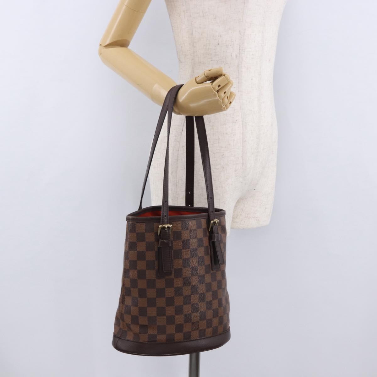 LOUIS VUITTON Damier Ebene Marais Shoulder Bag N42240 LV Auth 190747A