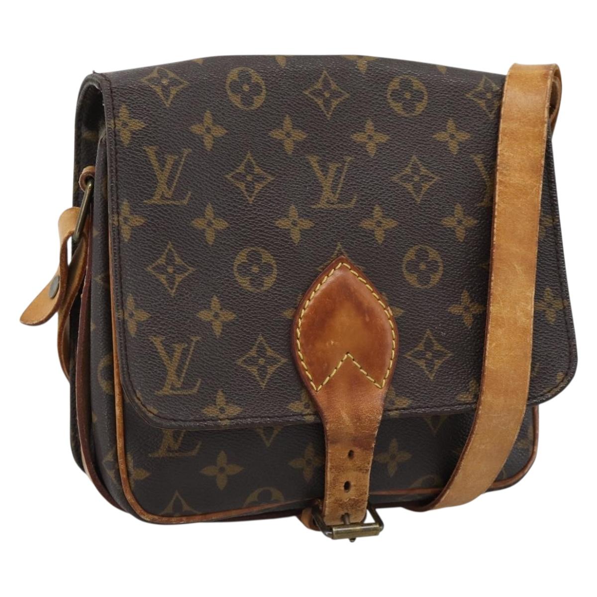 LOUIS VUITTON Monogram Cartouchiere MM Shoulder Bag M51253 LV Auth 190752