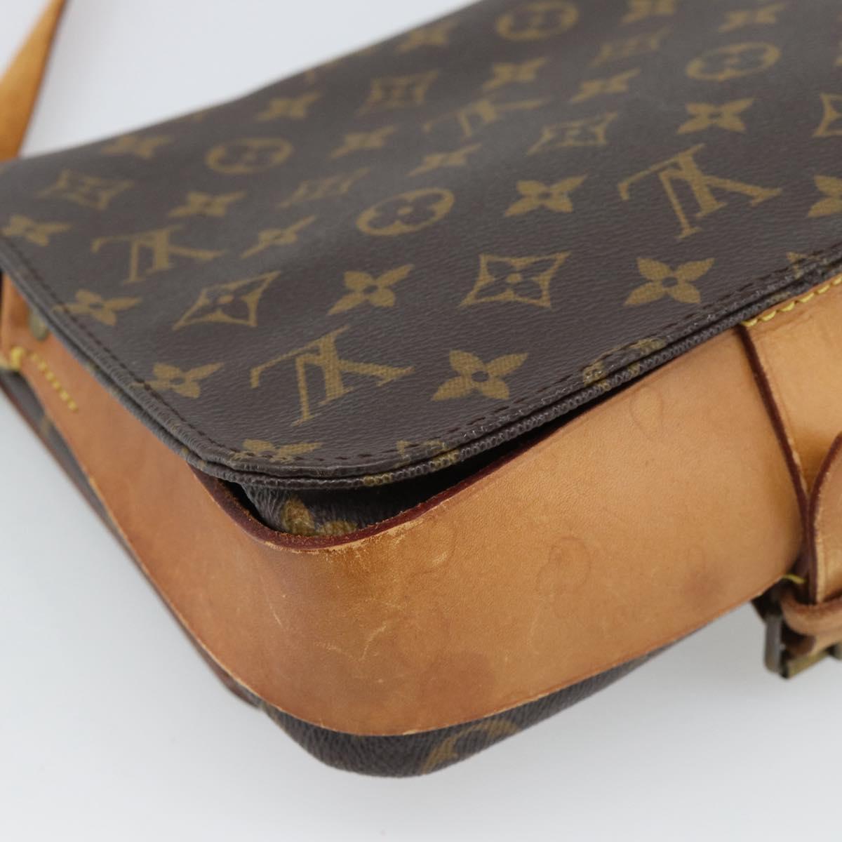 LOUIS VUITTON Monogram Cartouchiere MM Shoulder Bag M51253 LV Auth 190752