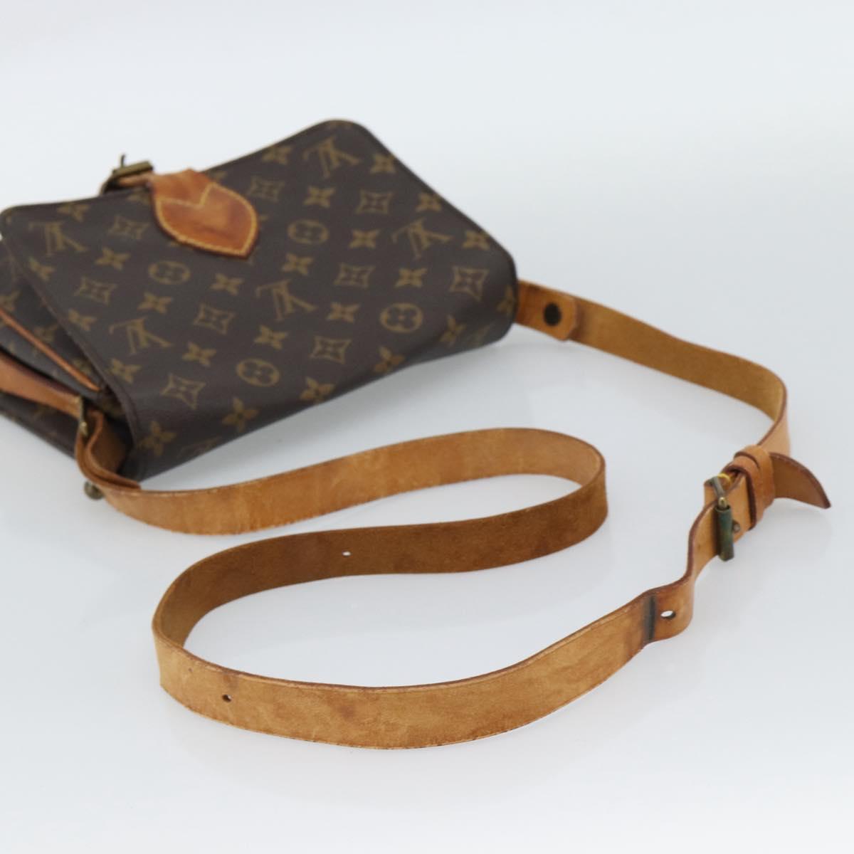 LOUIS VUITTON Monogram Cartouchiere MM Shoulder Bag M51253 LV Auth 190752
