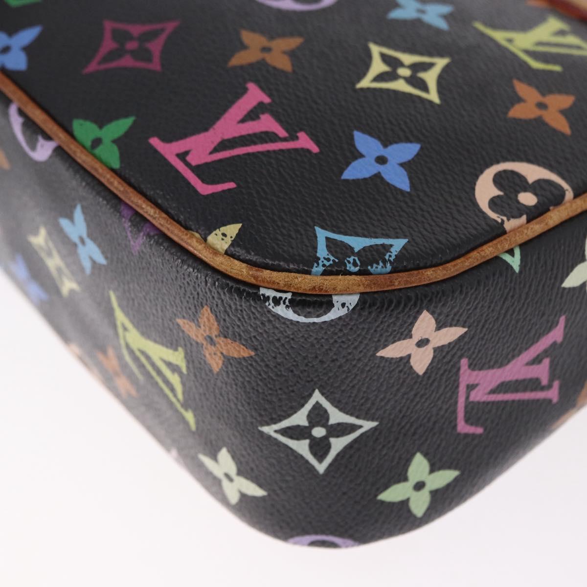 LOUIS VUITTON Monogram Multicolor Sologne Shoulder Bag Black M92639 Auth 190754
