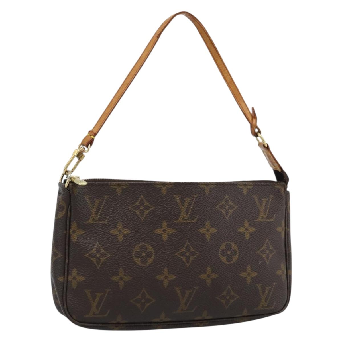LOUIS VUITTON Monogram Pochette Accessoires Pouch M51980 LV Auth 190758