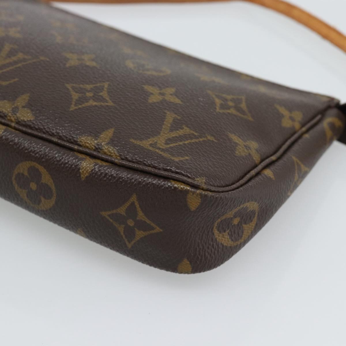 LOUIS VUITTON Monogram Pochette Accessoires Pouch M51980 LV Auth 190758