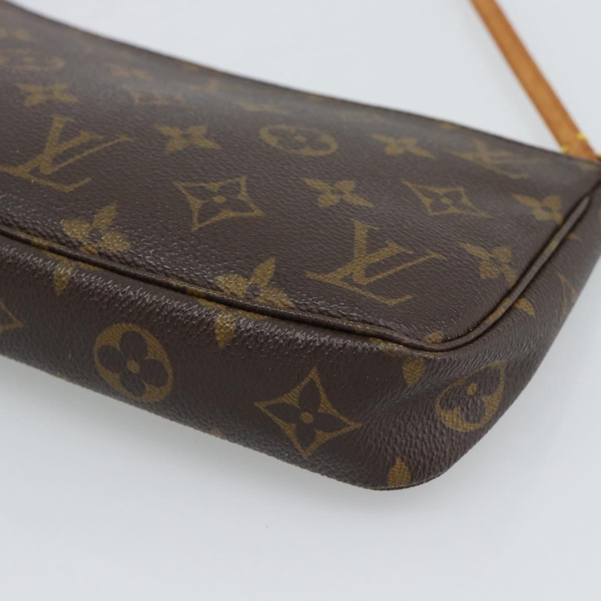 LOUIS VUITTON Monogram Pochette Accessoires Pouch M51980 LV Auth 190758